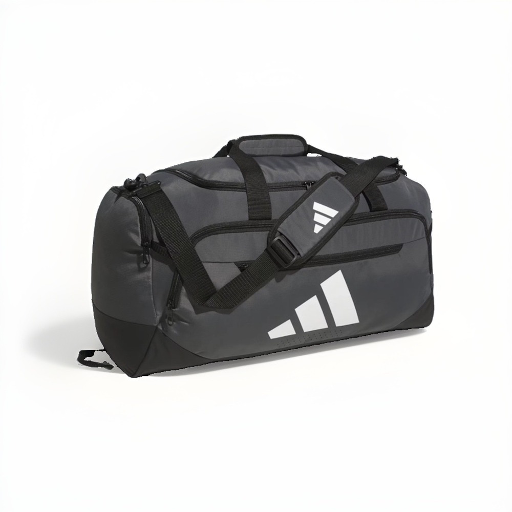 Adidas Defender 5 Medium Duffel Bag Men's OS Dark Gray Shoulder Strap Workout